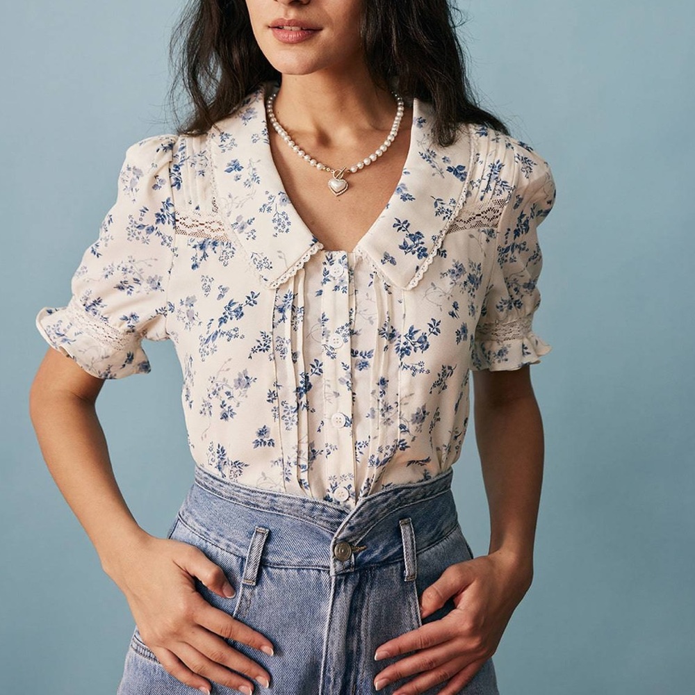 NWT Rihoas Floral Shirt